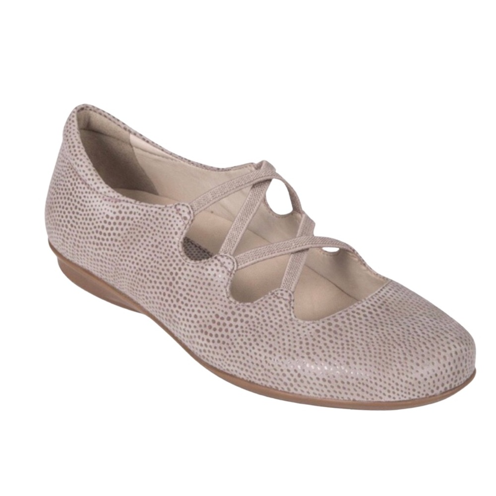 Earthies Clare Ballet Size 9 Suede Loafers Ginger Metallic - Picture 6 of 8